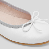 Girl leather ballet flats