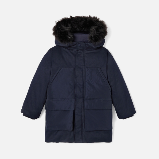 Boy long down jacket