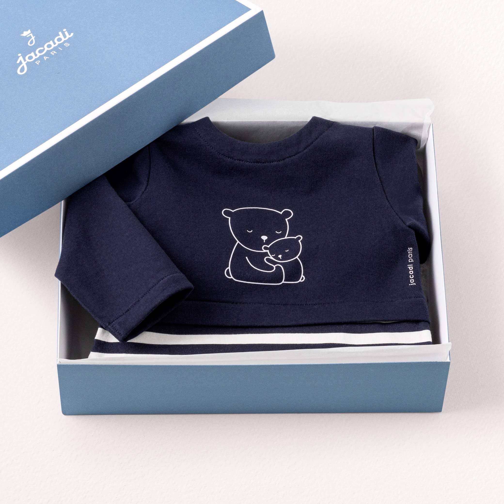 Shop navy bear pyjama set