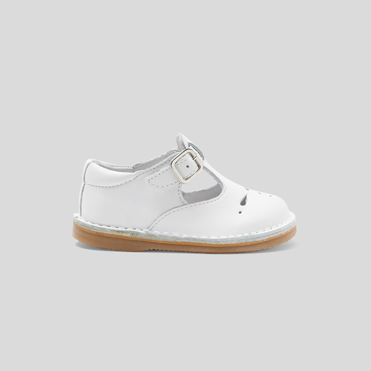 Baby smooth leather t-strap shoes