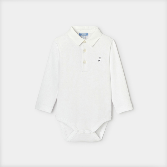 Baby boy Oxford collar bodysuit