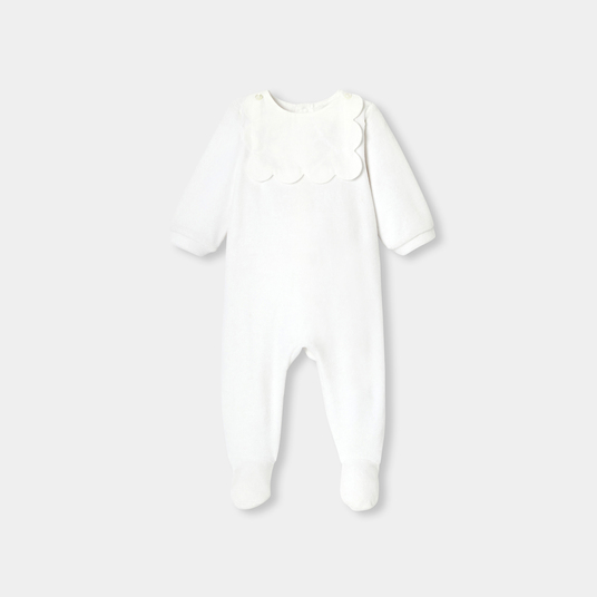 Baby girl velvet bouclette pyjamas