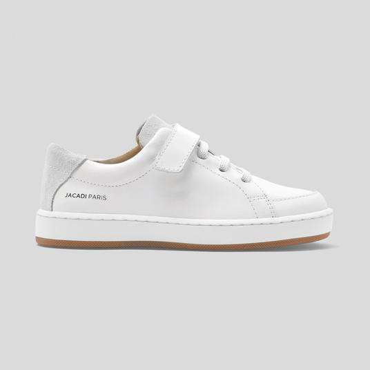 Child smooth leather trainers