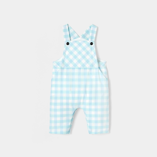 Baby boy  gingham dungarees