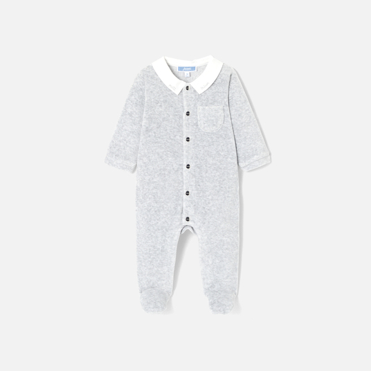 Baby boy velvet pyjamas