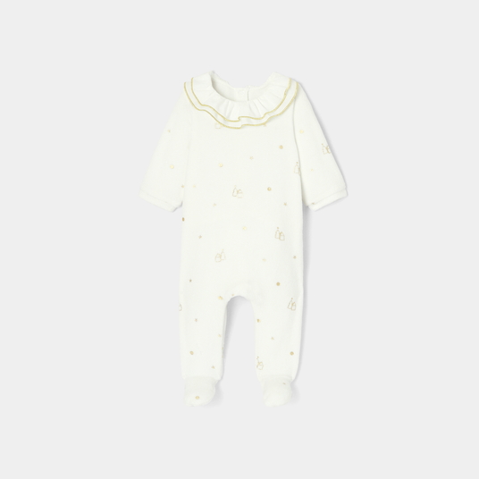 Baby girl christmas velvet pyjamas