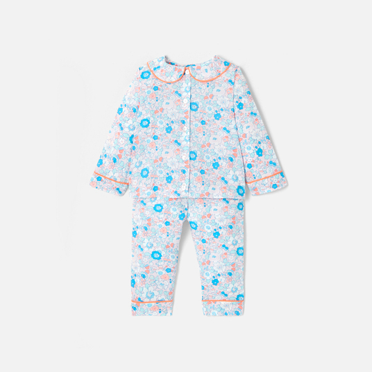 Baby girl christmas pyjamas in Liberty fabric