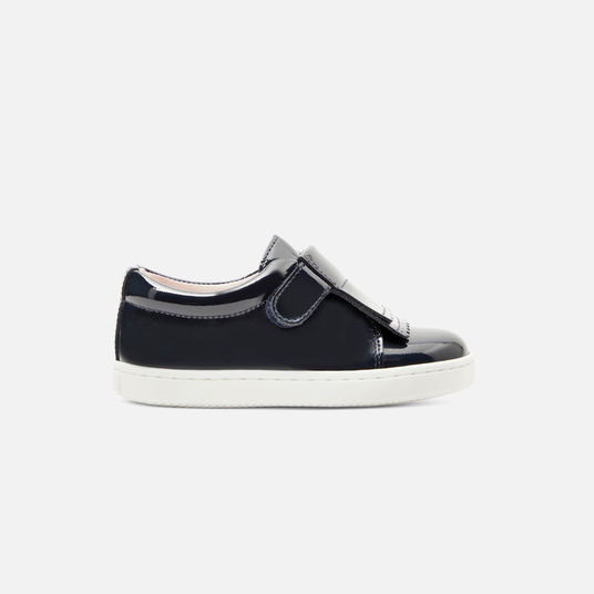 Baby girl trainers in patent leather 