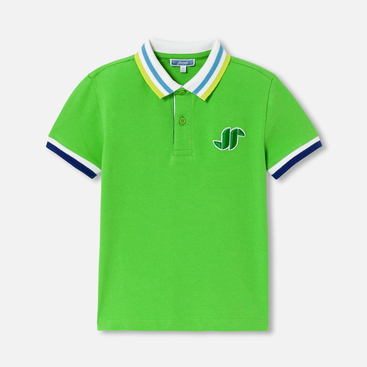 Boy short-sleeved polo shirt