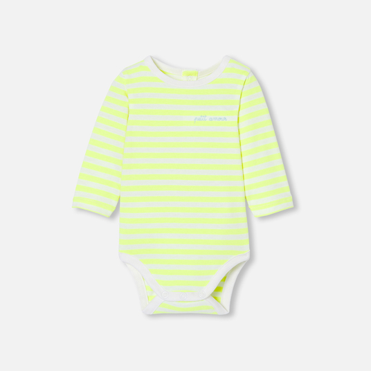 Baby striped bodysuit