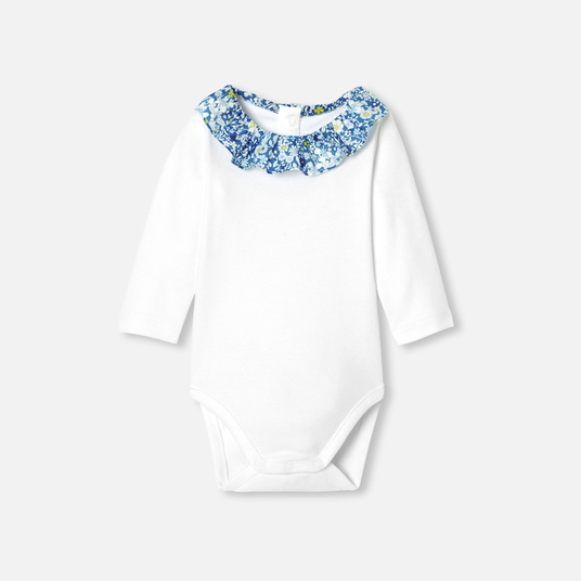 Baby girl long-sleeved bodysuit