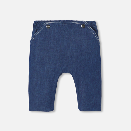 Baby boy jeans in lightweight canvas