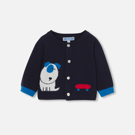 Baby boy jersey cardigan