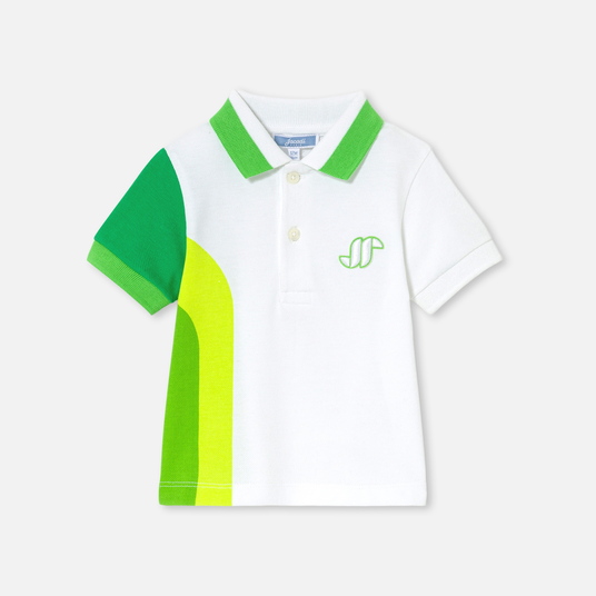 Baby boy polo shirt in cotton piqué