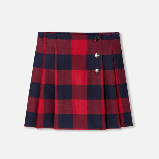 Girl maxi check skirt