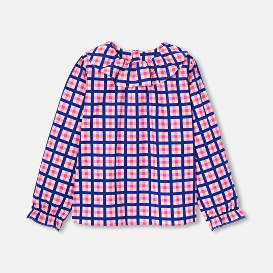 Girl gingham blouse