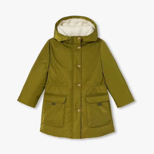 Girl sherpa-lined parka