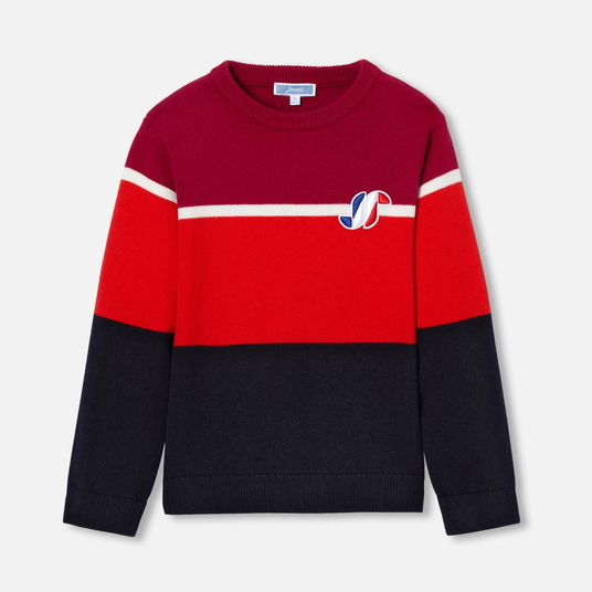 Boy colour block jumper