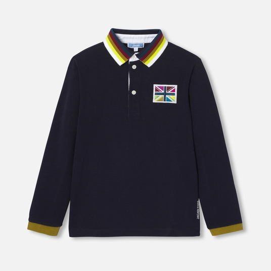 Boy long-sleeved polo shirt