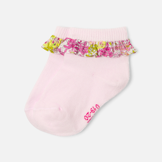 Baby girl socks with ruffle