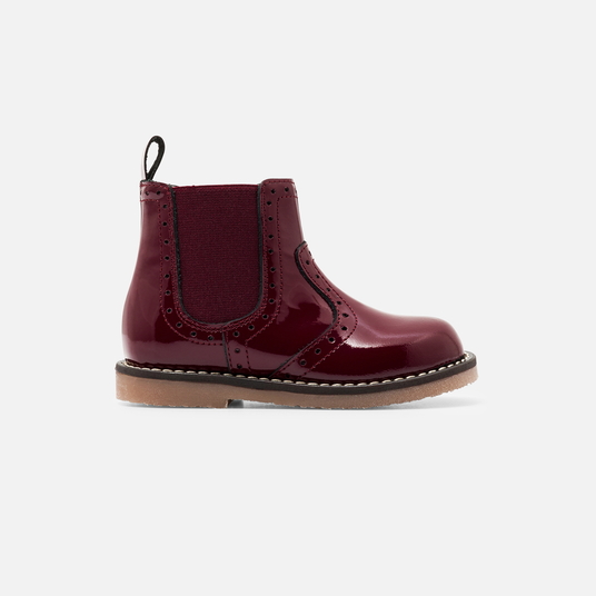 Baby girl Chelsea boots in patent leather