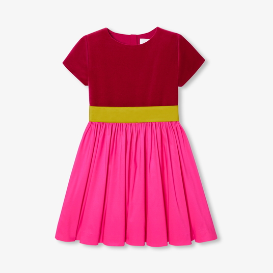 Girl colour block dress