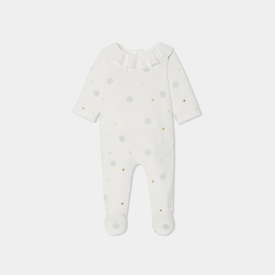 Baby girl velvet Christmas pyjamas