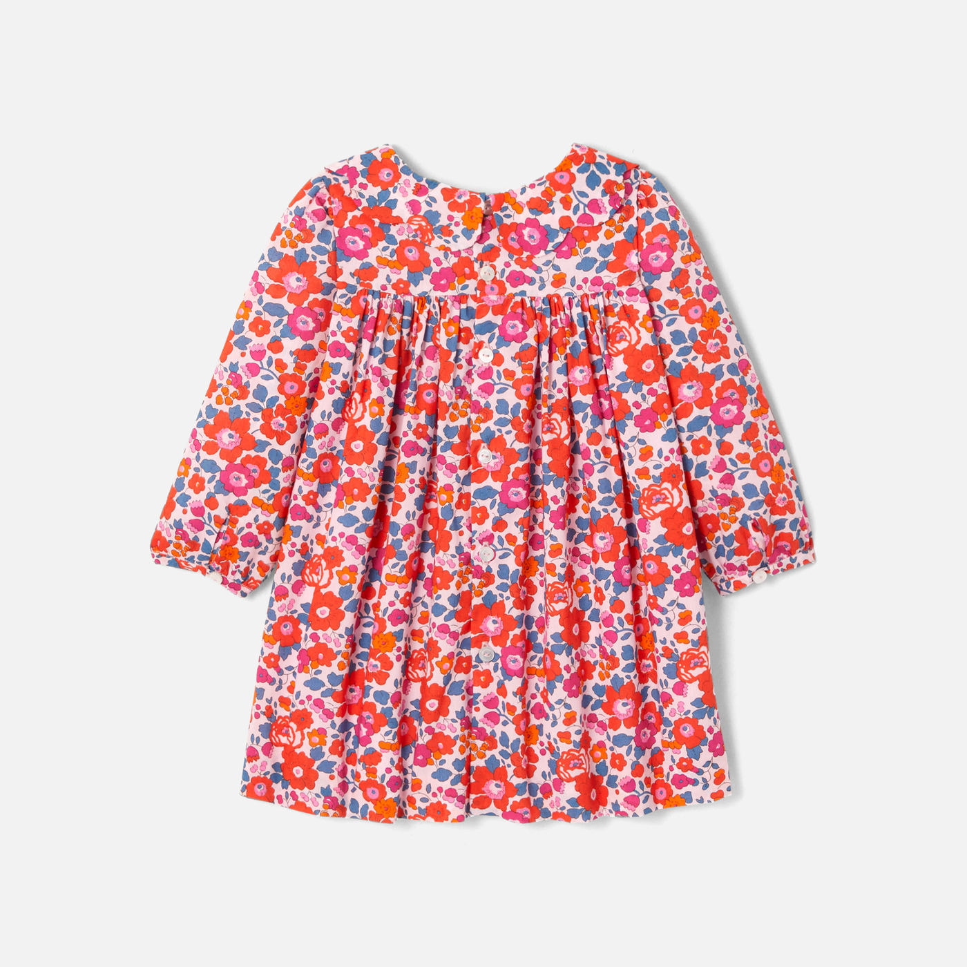 Baby girl dress in Liberty fabric - Pink/multicolour | Jacadi Paris