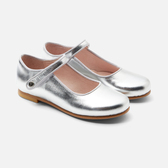 Girl glazed leather Mary Janes